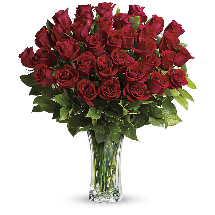 Love and Devotion - Long Stemmed Red Roses