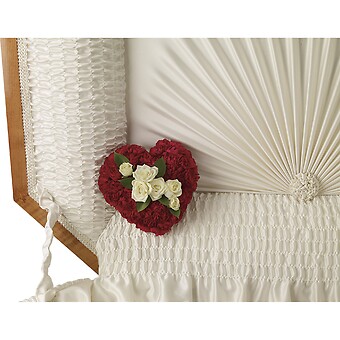 A Devoted Heart Casket Insert