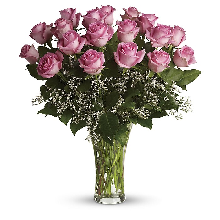 Make Me Blush - Dozen Long Stemmed Pink Roses