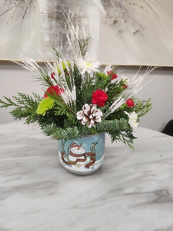 Snowman&#039;s Festive Bouquet